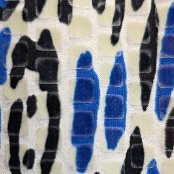 Simonton Says by George Simonton Blue Animal Print Sequin Pencil Skirt, Size M - Picture 3 of 8